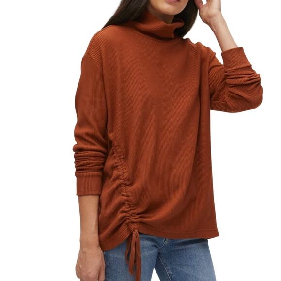 Michael Stars Los Angeles I Donna Tunic Rustique Ribbed Knit Turtleneck Top - S - Picture 1 of 10